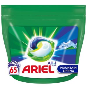 ARIEL ALLIN1 PODS DETERGENT CAPSULE 65BUC MOUNTAIN SPRING