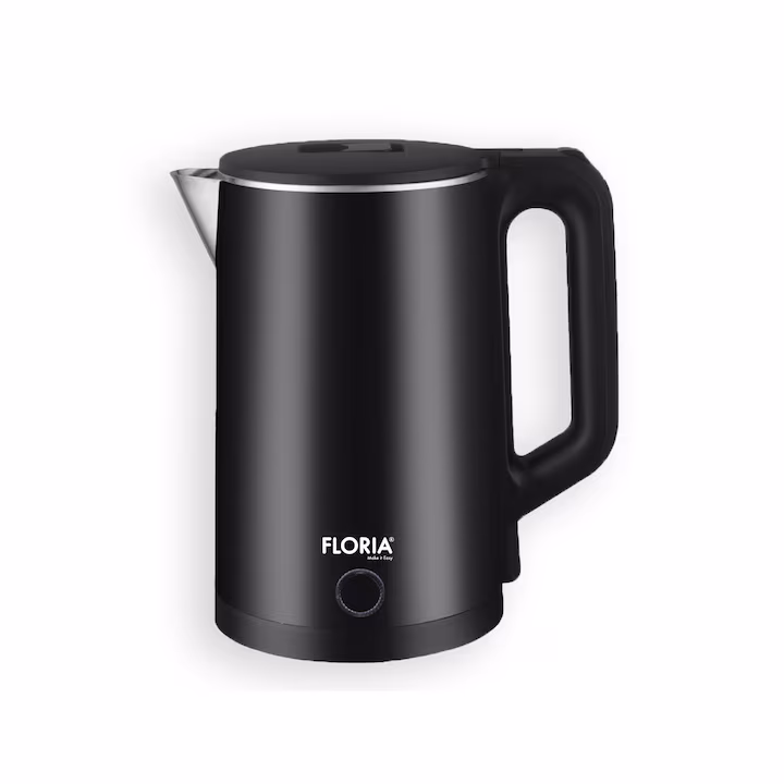 Fierbator electric Floria ZLN6142 Negru, putere 1500W, capacitate 1.8 L, indicator luminos