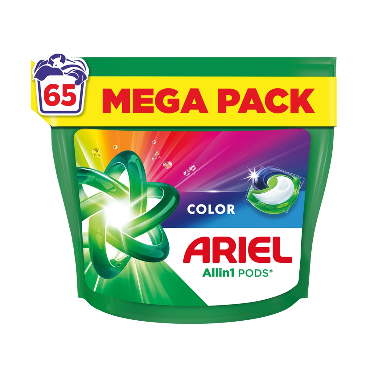 ARIEL ALLIN1 PODS DETERGENT CAPSULE 65BUC COLOR