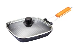 Gratar aluminiu cu capac 28x24 cm Grunberg