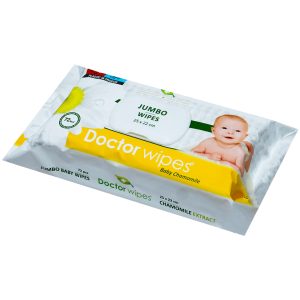 DOCTOR WIPE'S BABY JUMBO SERVETELE UMEDE MUSETEL 72BUC