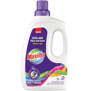 Detergent lichid pentru rufe colorate Sano Maxima Mix & Wash 3L