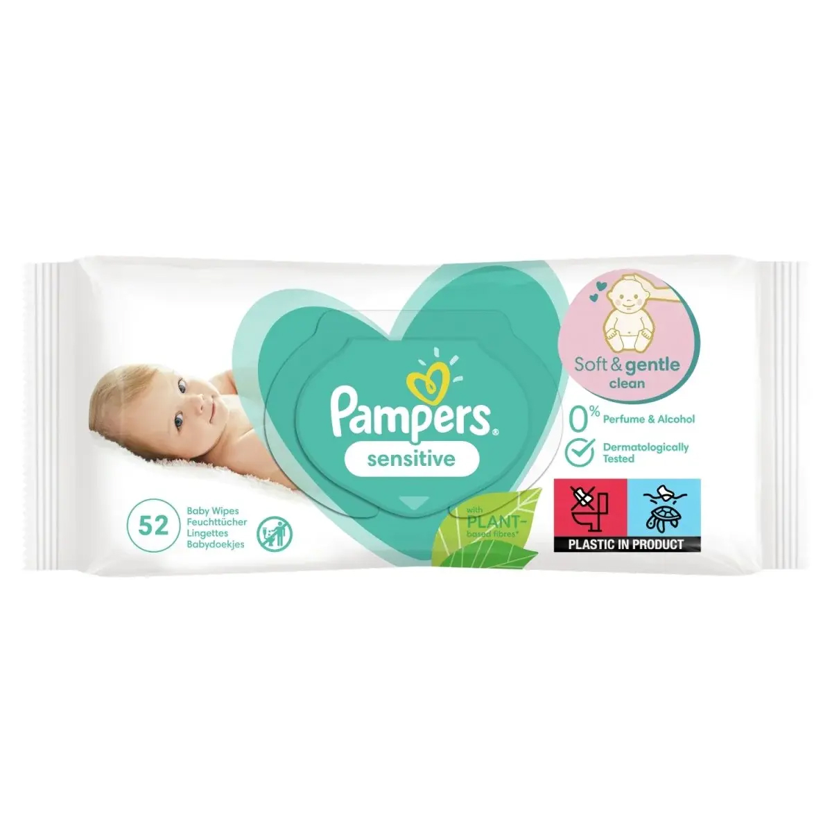PAMPERS SERVETELE UMEDE SENSITIVE 52BUC