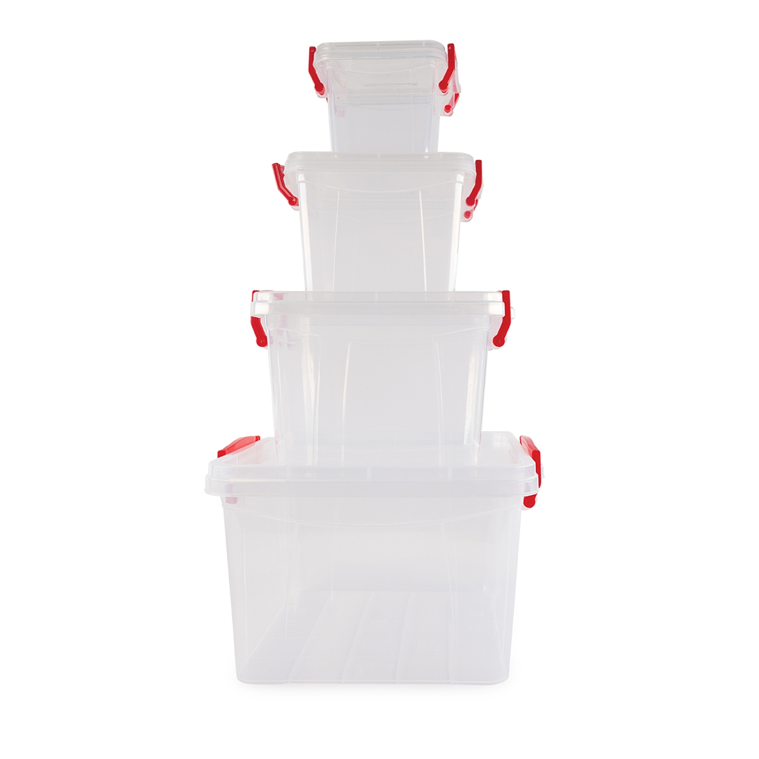 Set 4 cutii alimente pătrate MAYA