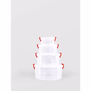 Set Cutii Alimente Sterk Rotunde Maya 0.3L,0.6L,1.5L,2.4L